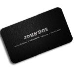 rounded corner business card
